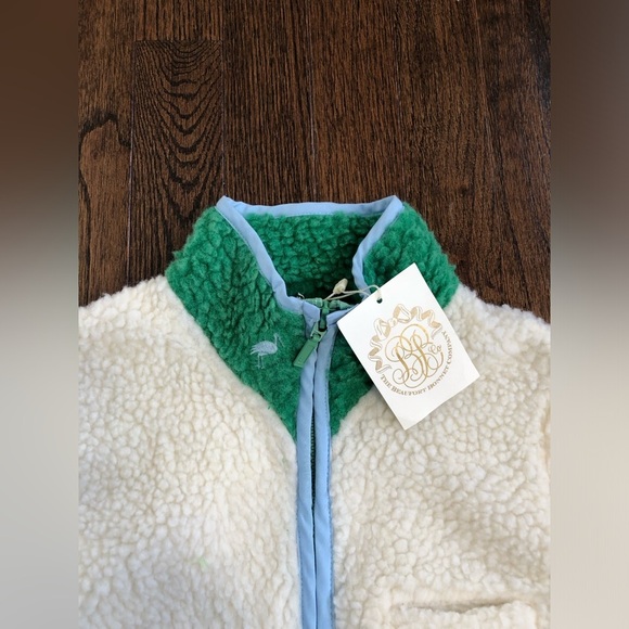 The Beaufort Bonnet Company Boys 14 Van Camp Vest Palmetto Pearl Sherpa … - Picture 3 of 13